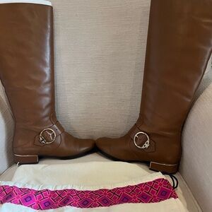 Tory Burch Brown Knee-High Boots